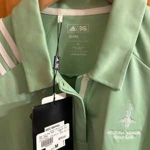Tags removed!! Womens Polo Green Adidas Arizona Biltmore Golf Clima Cool Medium
